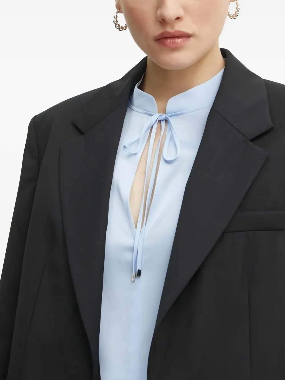 Hugo Boss Single-breasted Blazer In Black