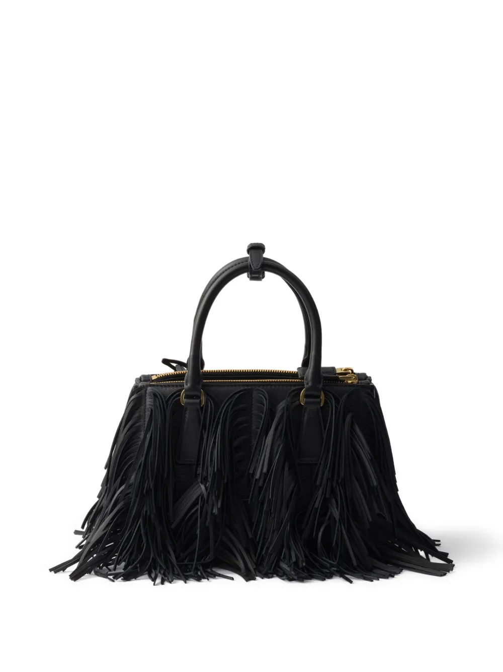 Prada Kleine Galleria leren shopper Zwart