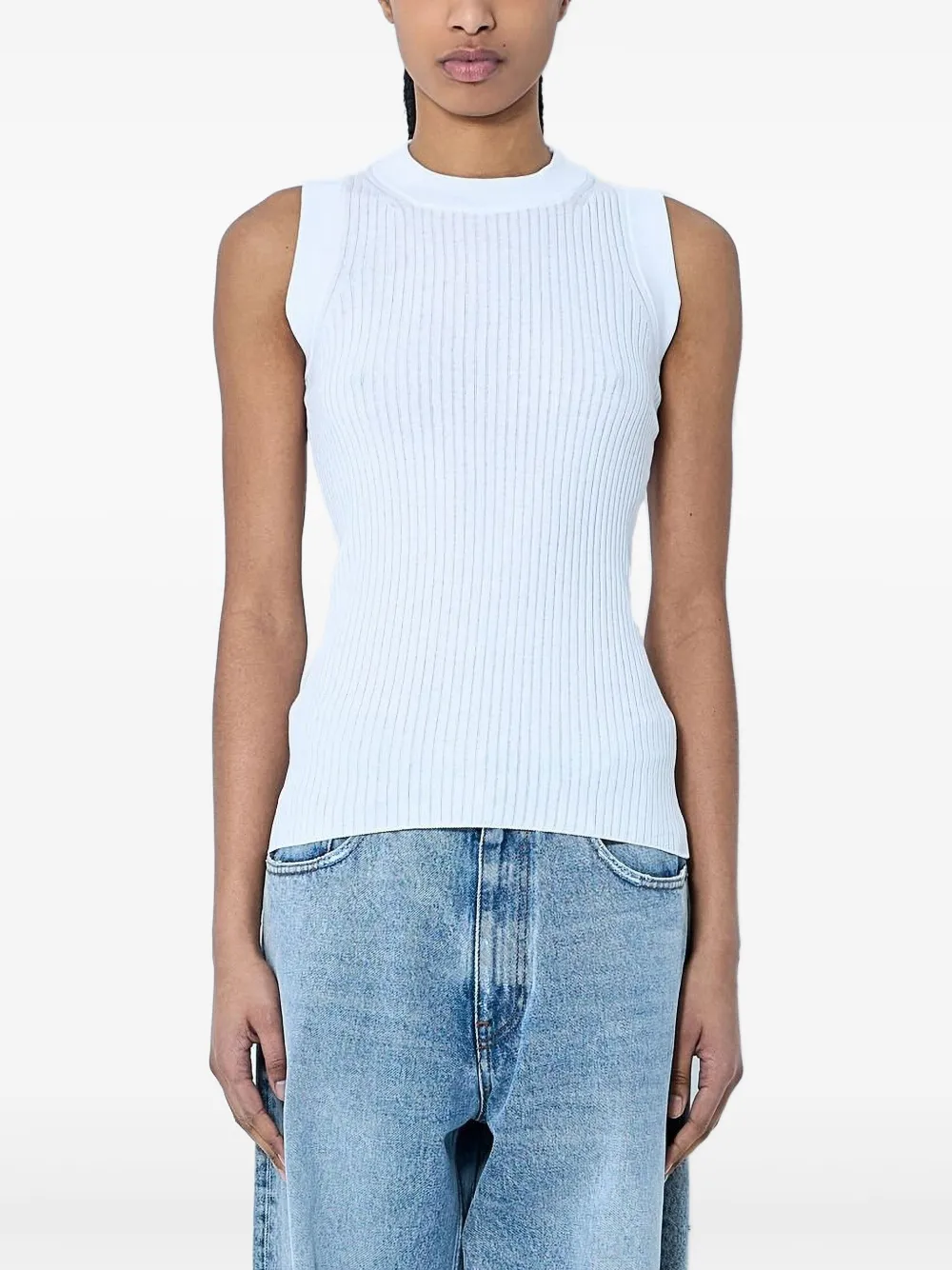 Sportmax Katoenen tanktop Wit