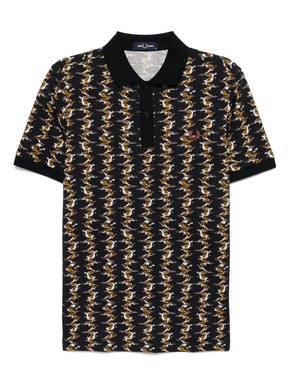 Fred Perry playera tipo polo estampada | azul | Image 1