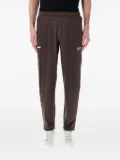 Ea7 Emporio Armani logo print track pants - Brown