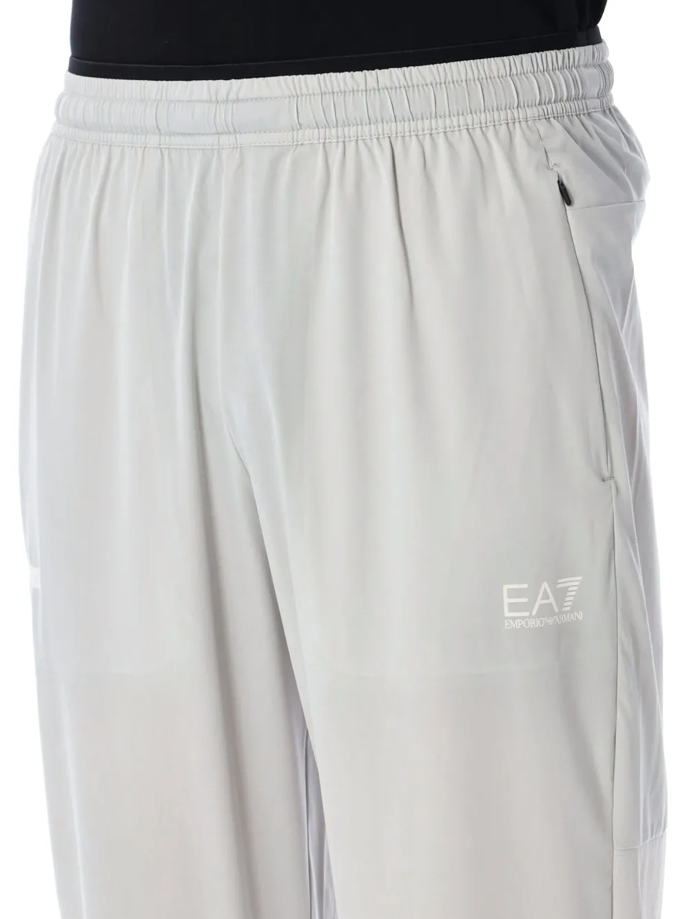 Ea7 Emporio Armani logo print track pants Wit