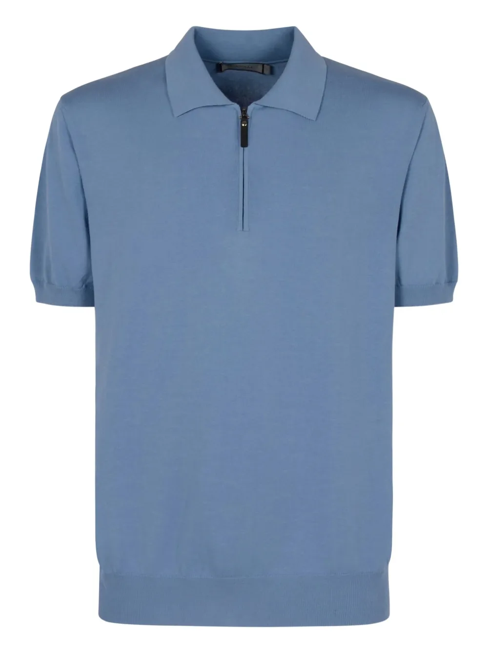 Canali Camisa polo com zíper | Azul | Image 1