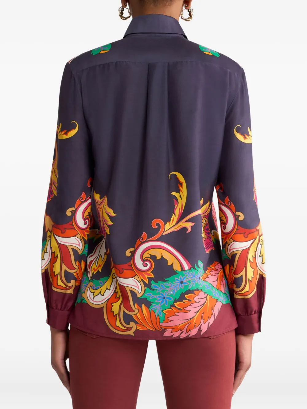 ETRO Blouse met bloemenprint Rood
