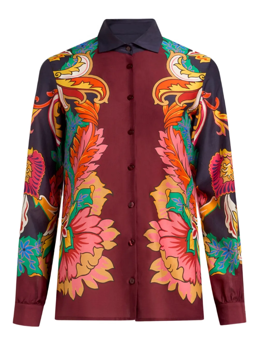 ETRO Blouse met bloemenprint Rood