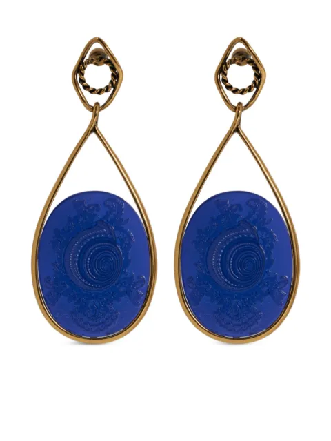 ETRO cameo-shell earrings
