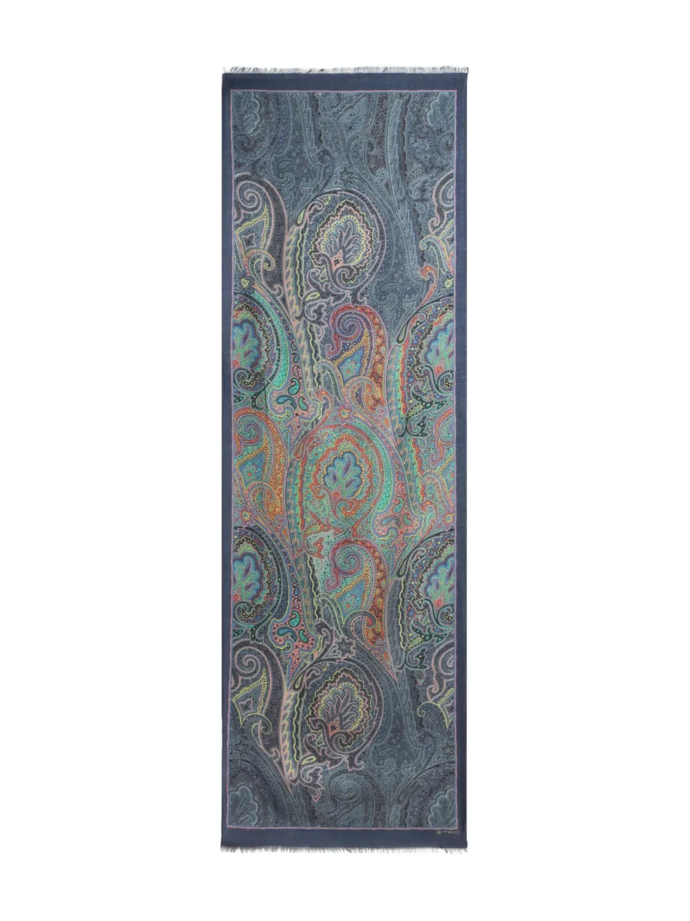ETRO Sjaal met paisley-print Blauw