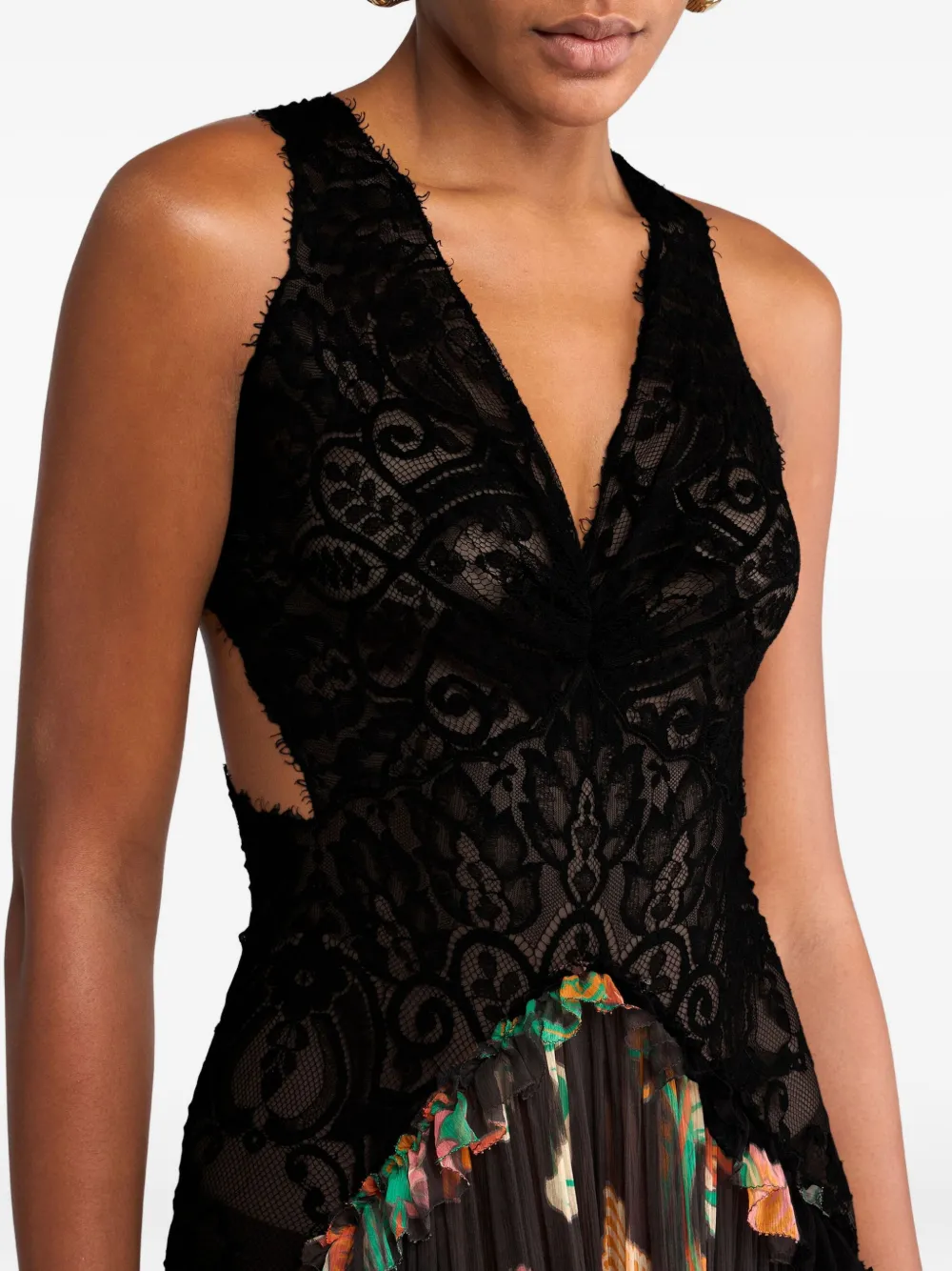 ETRO Jurk met bloemenprint Zwart
