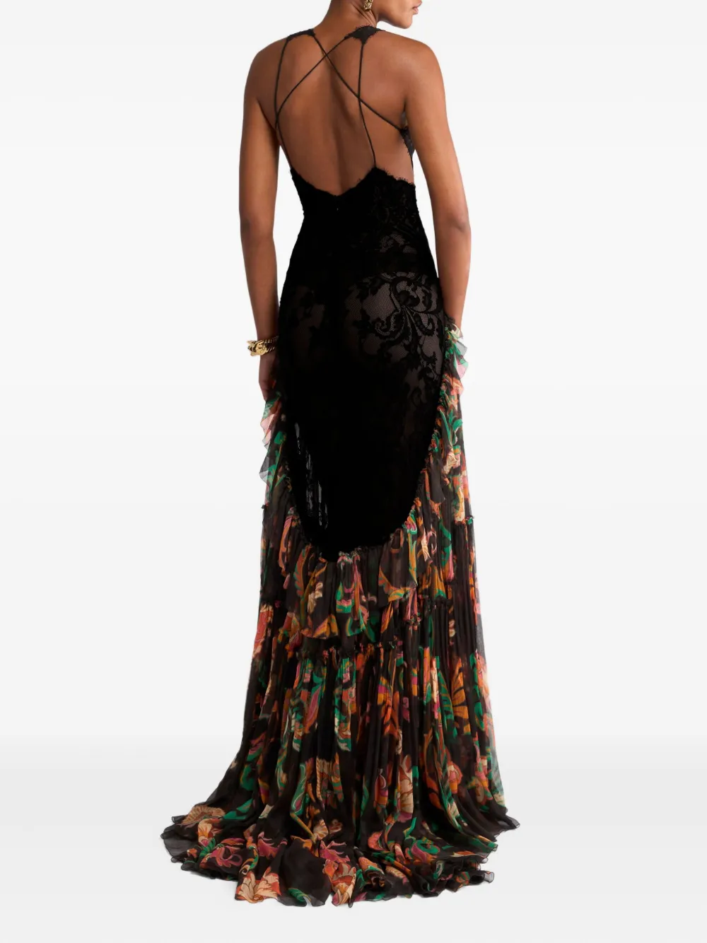 ETRO Jurk met bloemenprint Zwart