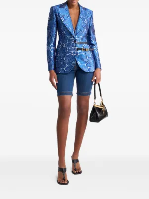 希少❤　エトロ　ペイズリー柄　ベルト付きショートパンツ　ライトブルー　44　XL 2025年最新】Etro メンズ ショートパンツ・ハーフパンツの人気