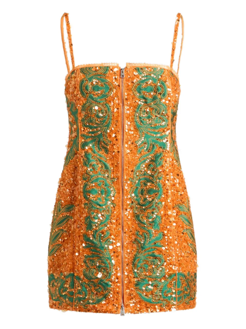 ETRO Mini-jurk verfraaid met pailletten Oranje