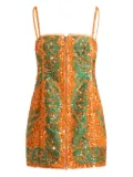 ETRO sequin-embroidered mini dress - Orange