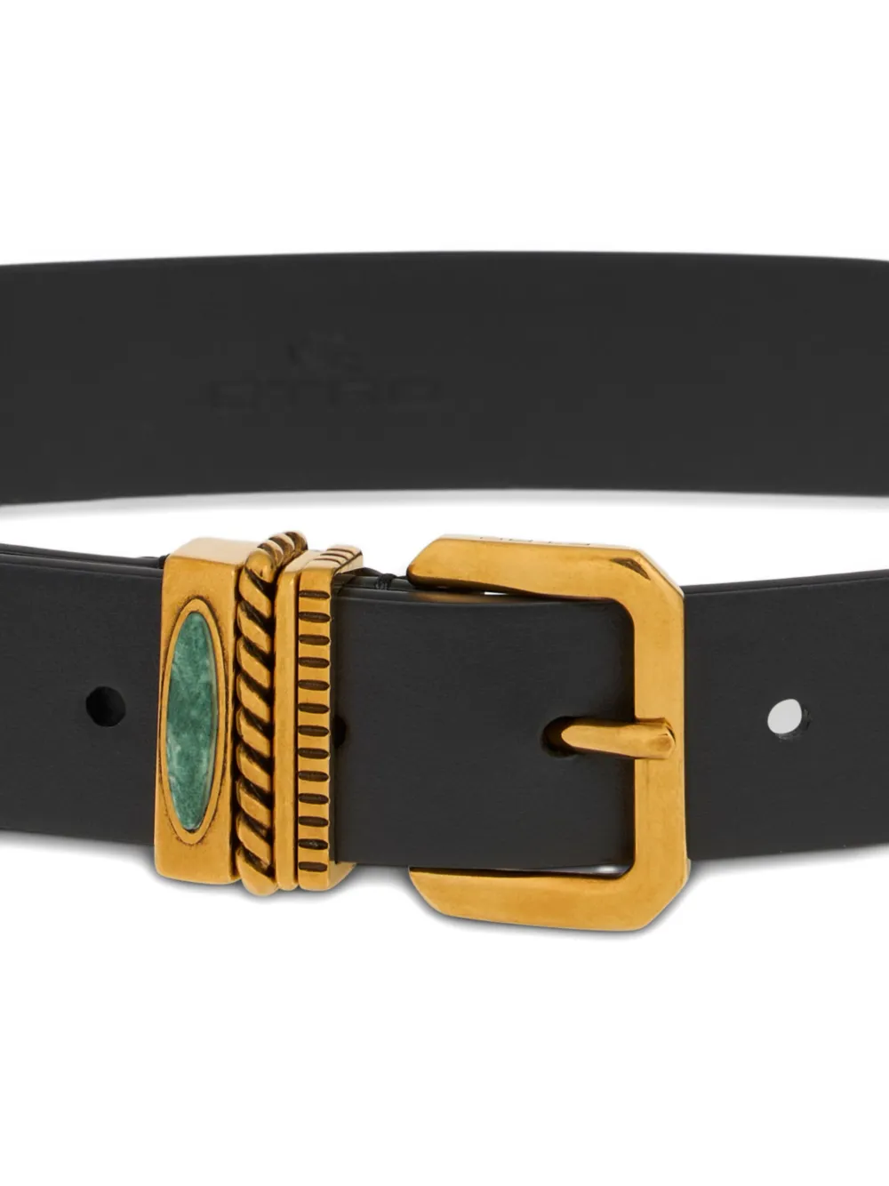 ETRO Leren riem - Zwart