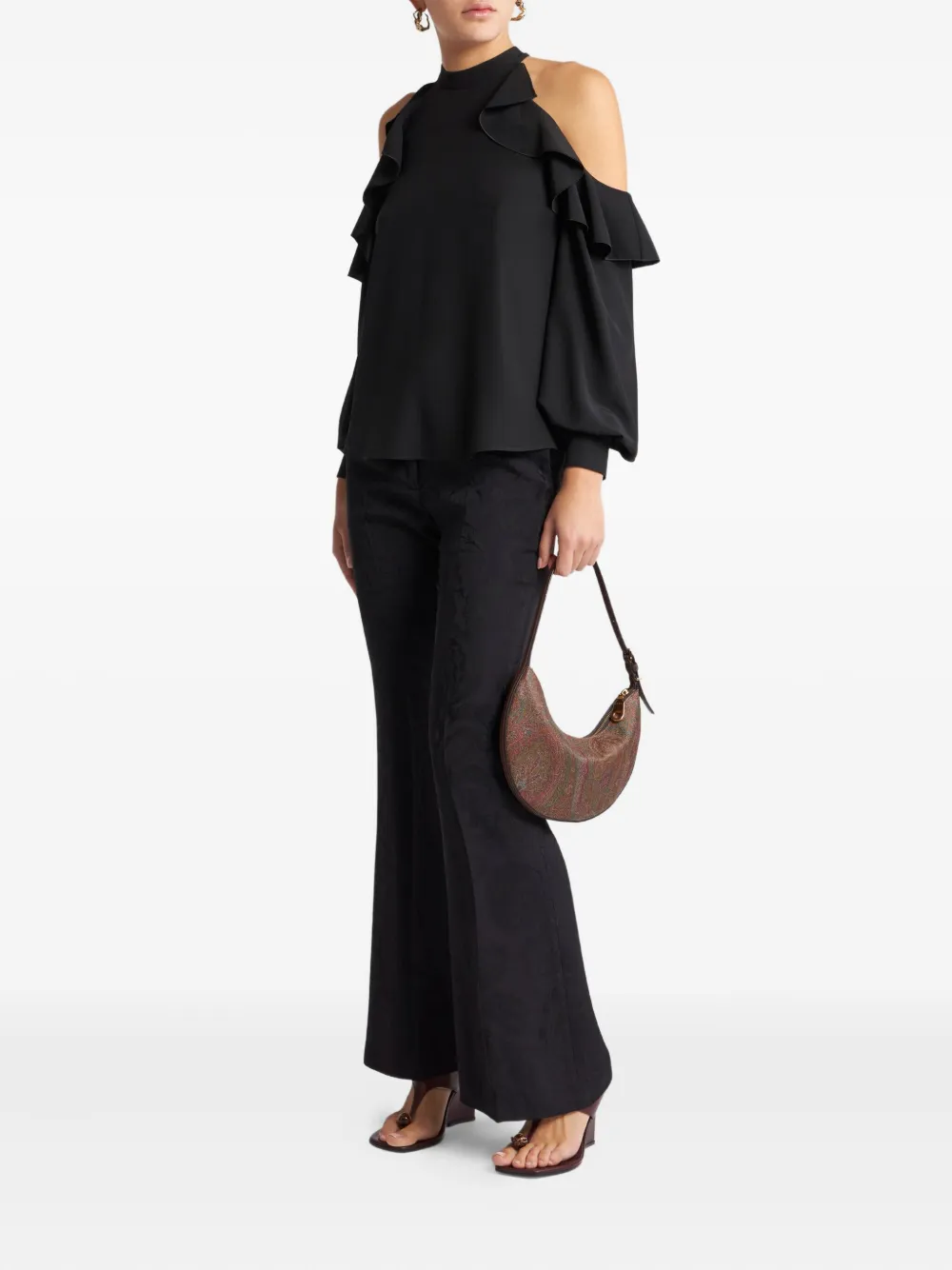 ETRO jacquard flared trousers | Flared & Bell-Bottom Pants | Image 2