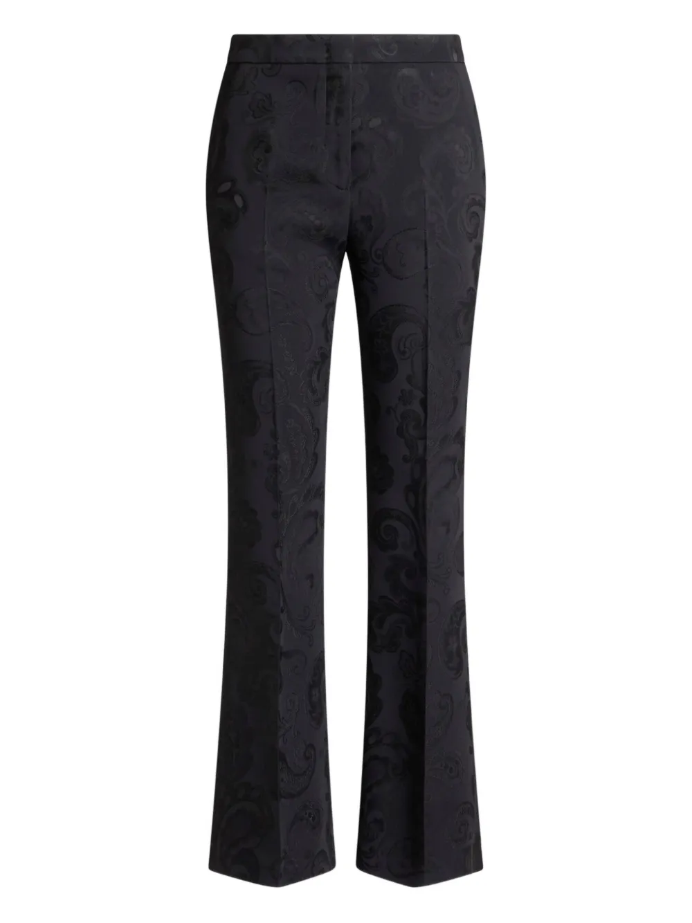 ETRO jacquard flared trousers | Black | Image 1