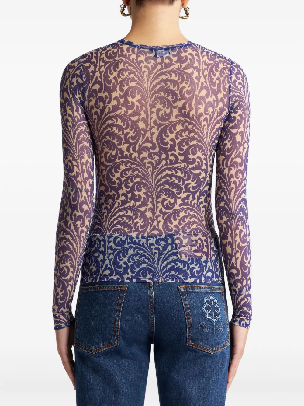 ETRO Tulen T-shirt Blauw
