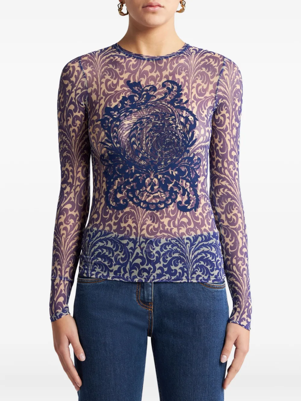 ETRO playera de tul | Playeras y jerséis | Image 2
