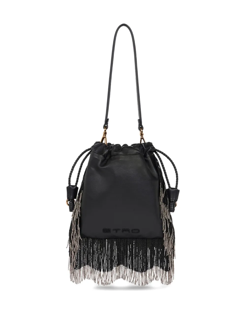 Shop Etro Small Kalispera Shoulder Bag In Black