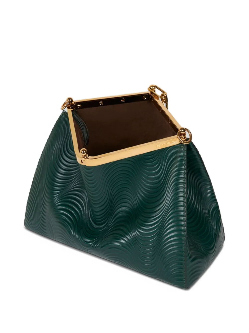 ETRO Vela raffia schoudertas Groen