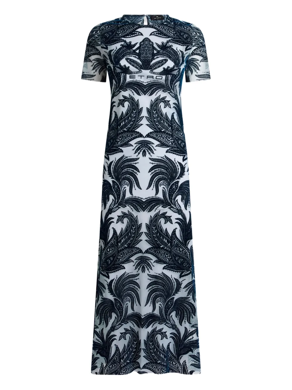ETRO Jurk met logo Blauw