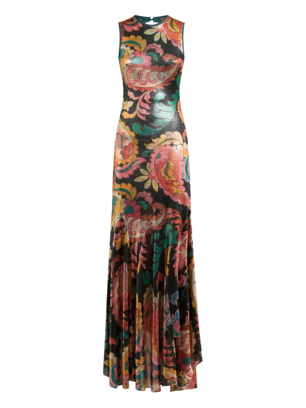 paisley-print dress