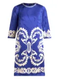 ETRO jacquard-pattern dress - Blue