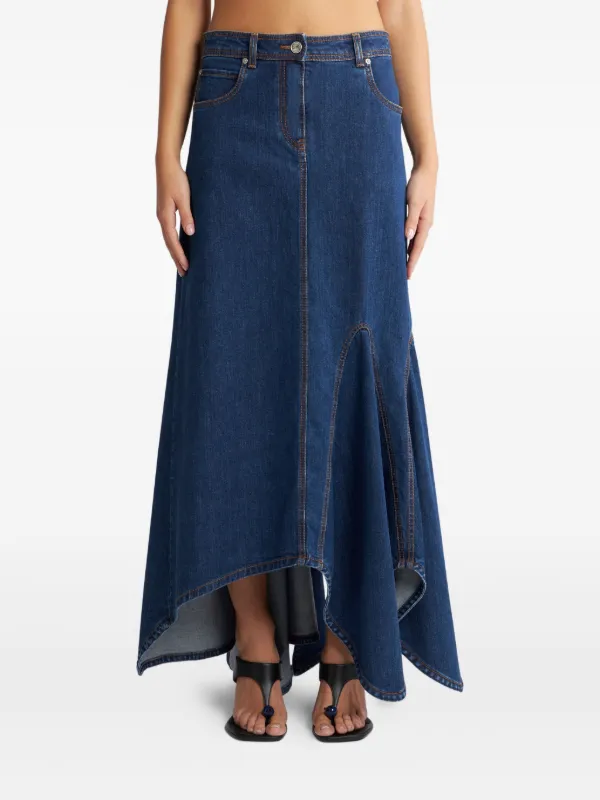 エトロスカート46 ETRO デニムスカート | ブルー | FARFETCH JP