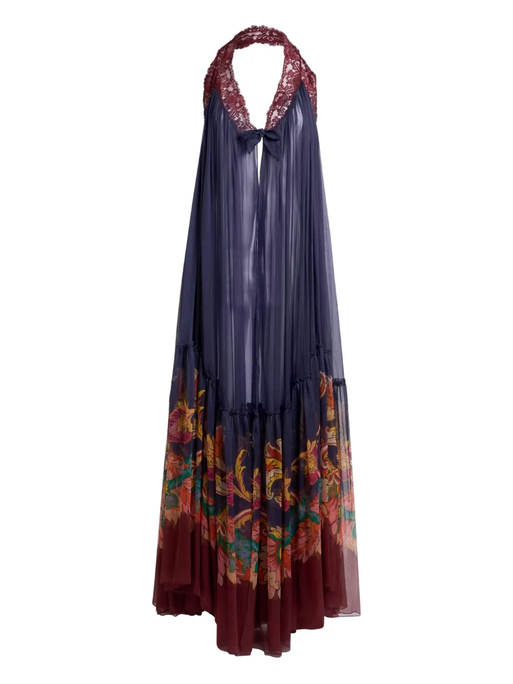 ETRO robe translucide | bleu | Image 1