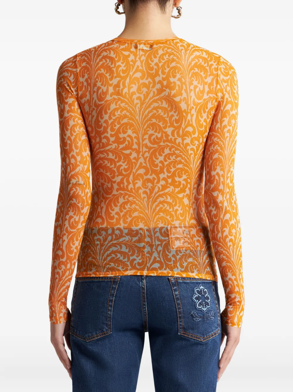 ETRO Trui met schelpenprint Oranje