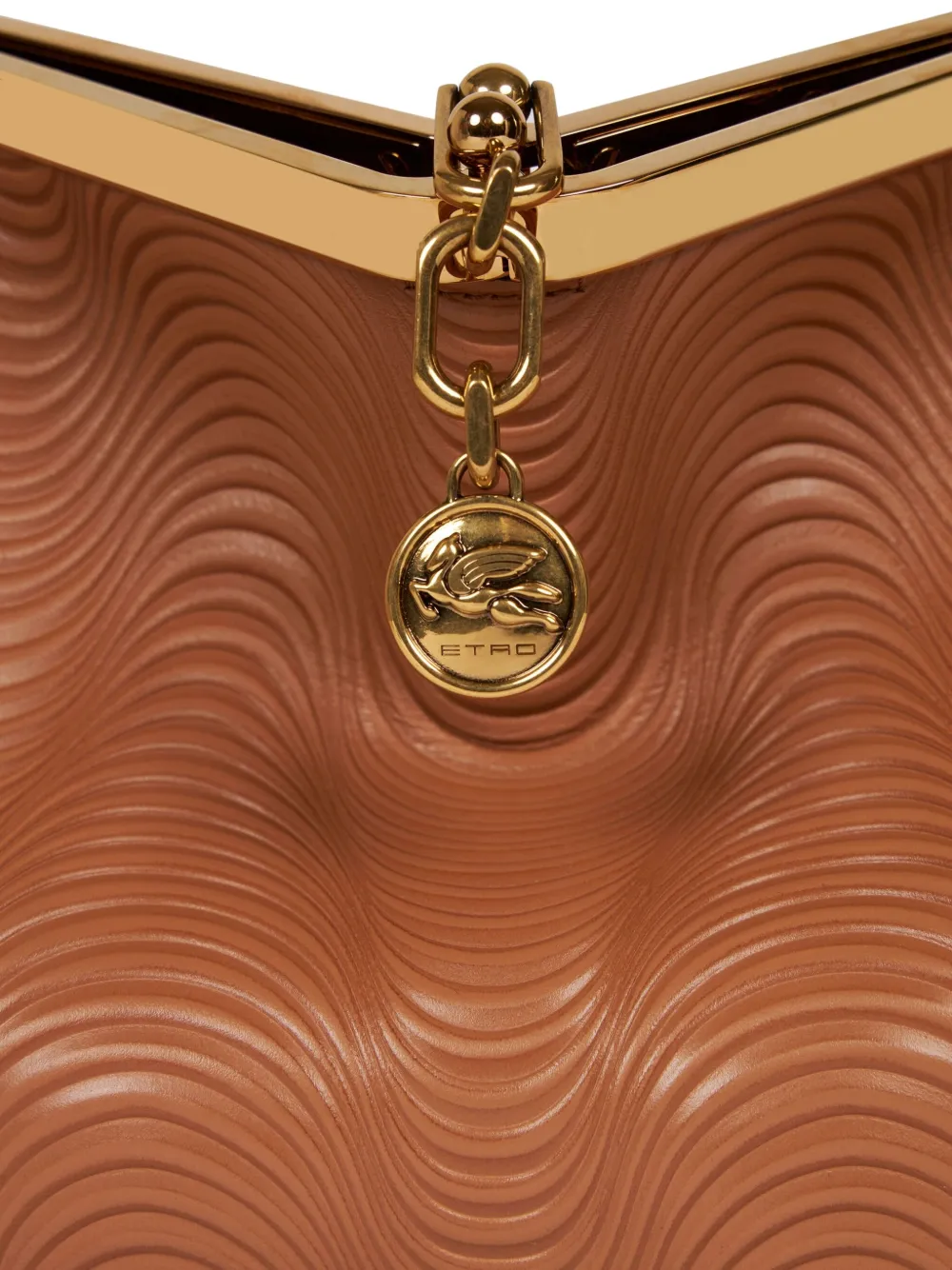ETRO Vela raffia schoudertas Bruin