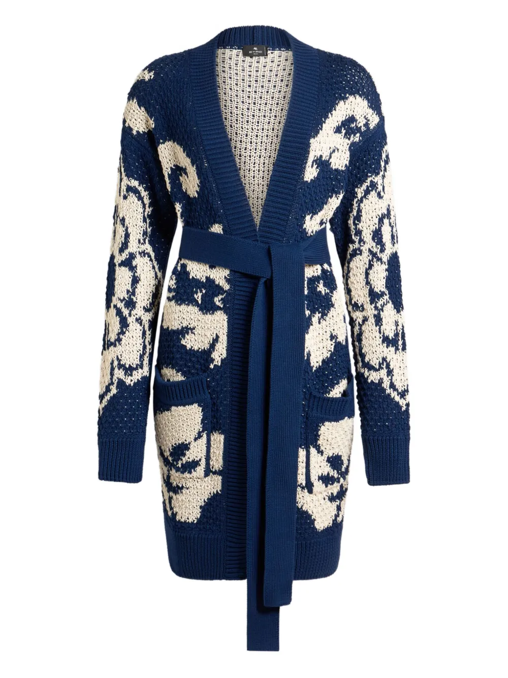 ETRO Vest met bloemen-jacquard Blauw