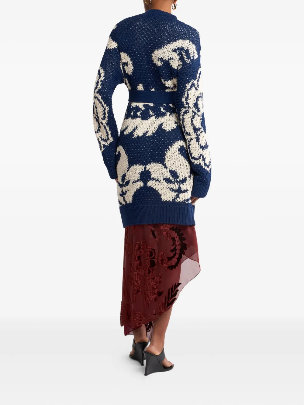 ETRO Vest met bloemen-jacquard Blauw