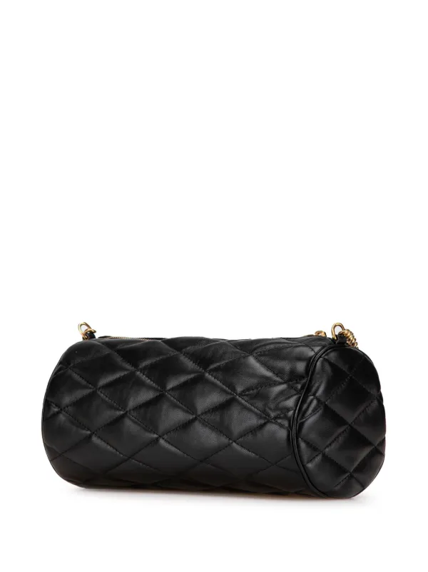 Saint Laurent Pre-Owned 2023 Small Quilted Lambskin Sade Tube Bag