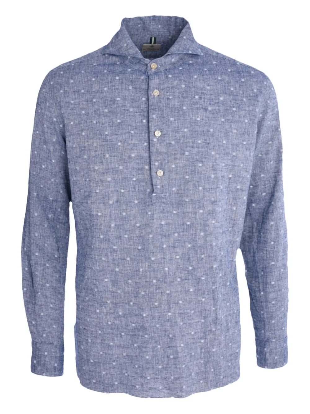 Luigi Borrelli polka-dot shirt | Blue | Image 1