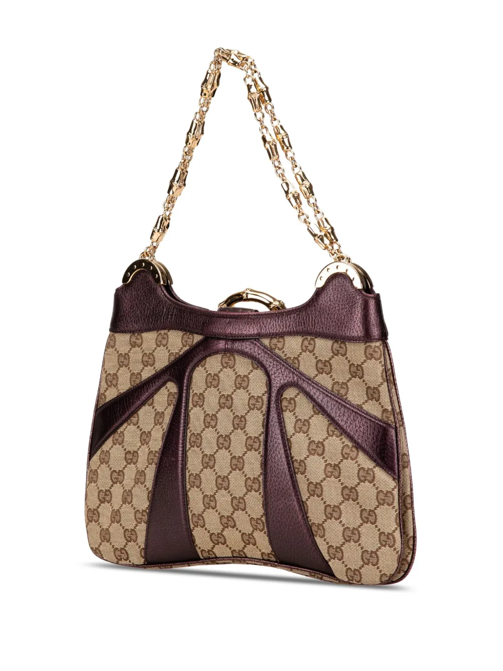 Gucci Pre-Owned 2000-2015 GG Canvas Bamboo Ring Chain shoulder bag | Pre-Owned | Image 2