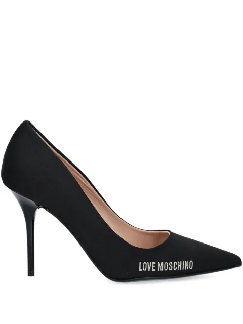 Love Moschino logo-print pumps