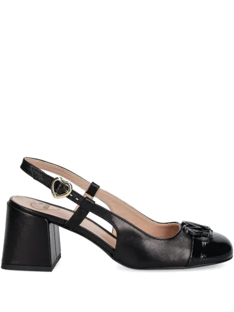 Love Moschino 70mm logo-plaque pumps