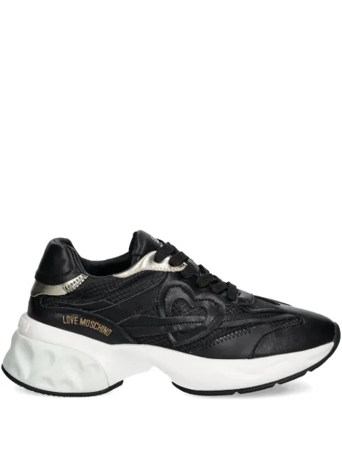 Love Moschino heart-patch sneakers