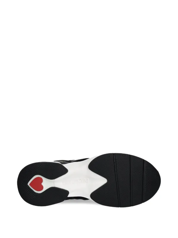 Love Moschino heart-patch Sneakers | ブラック | FARFETCH JP