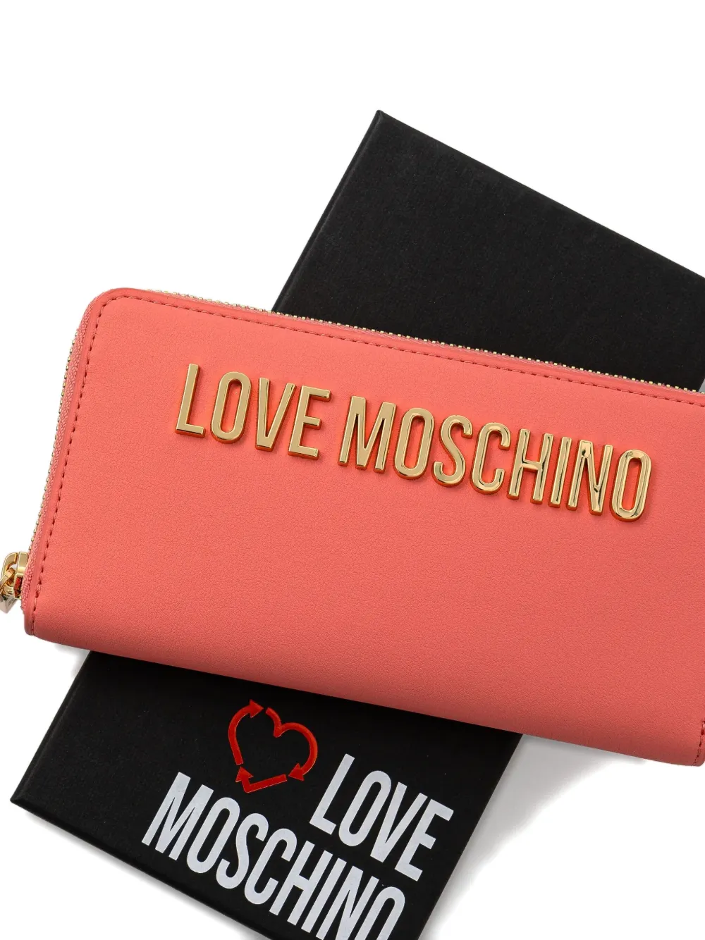 Love Moschino Portemonnee met logo Roze