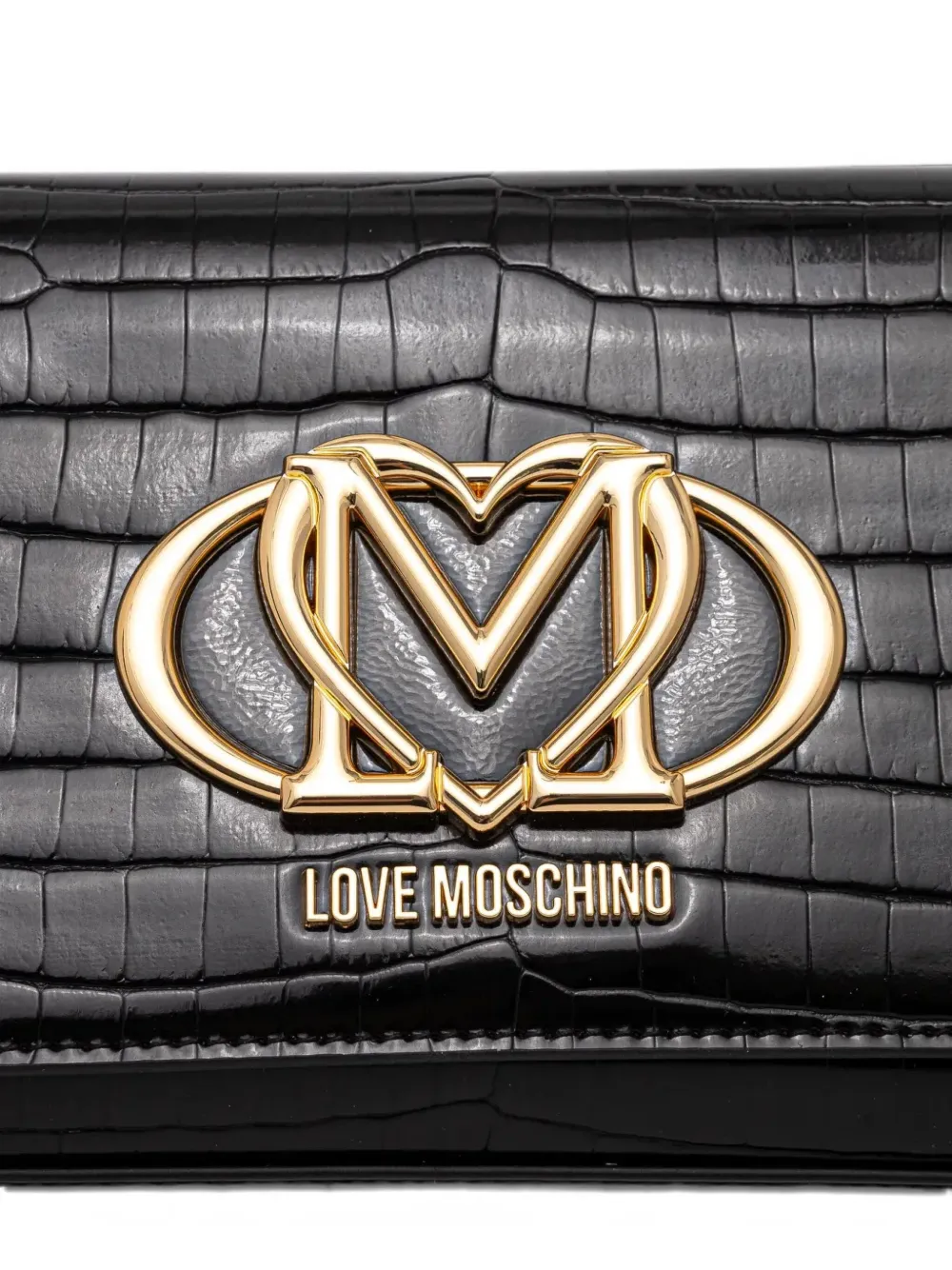 Love Moschino Crossbodytas met logo Zwart