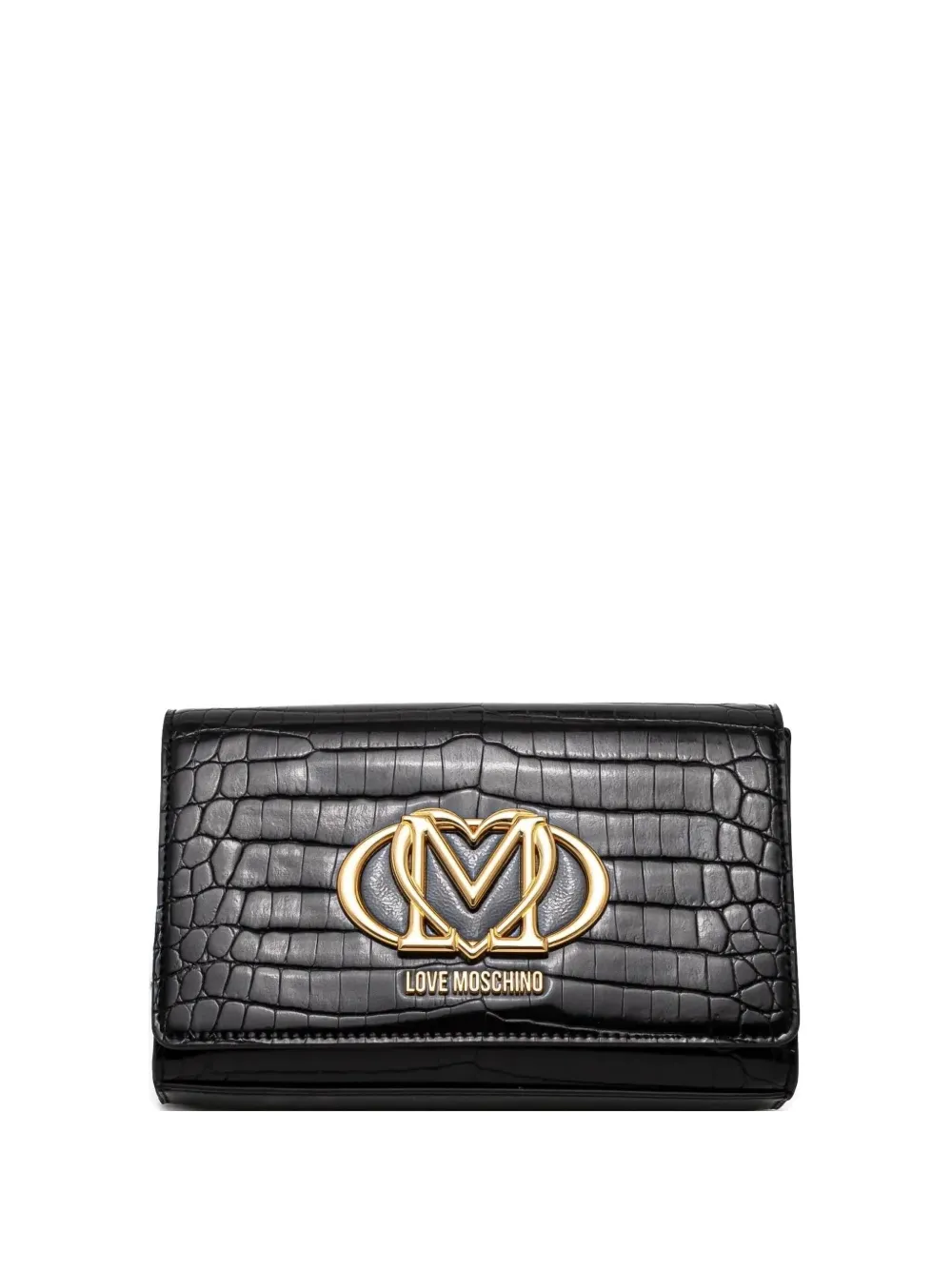 Love Moschino Crossbodytas met logo Zwart