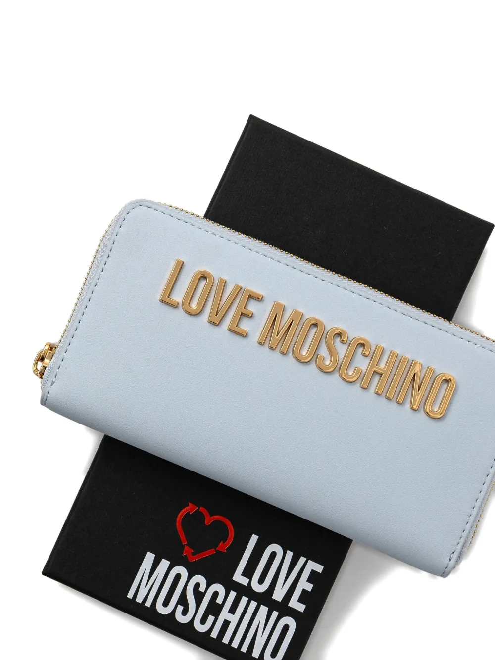 Love Moschino Portemonnee met logo Blauw