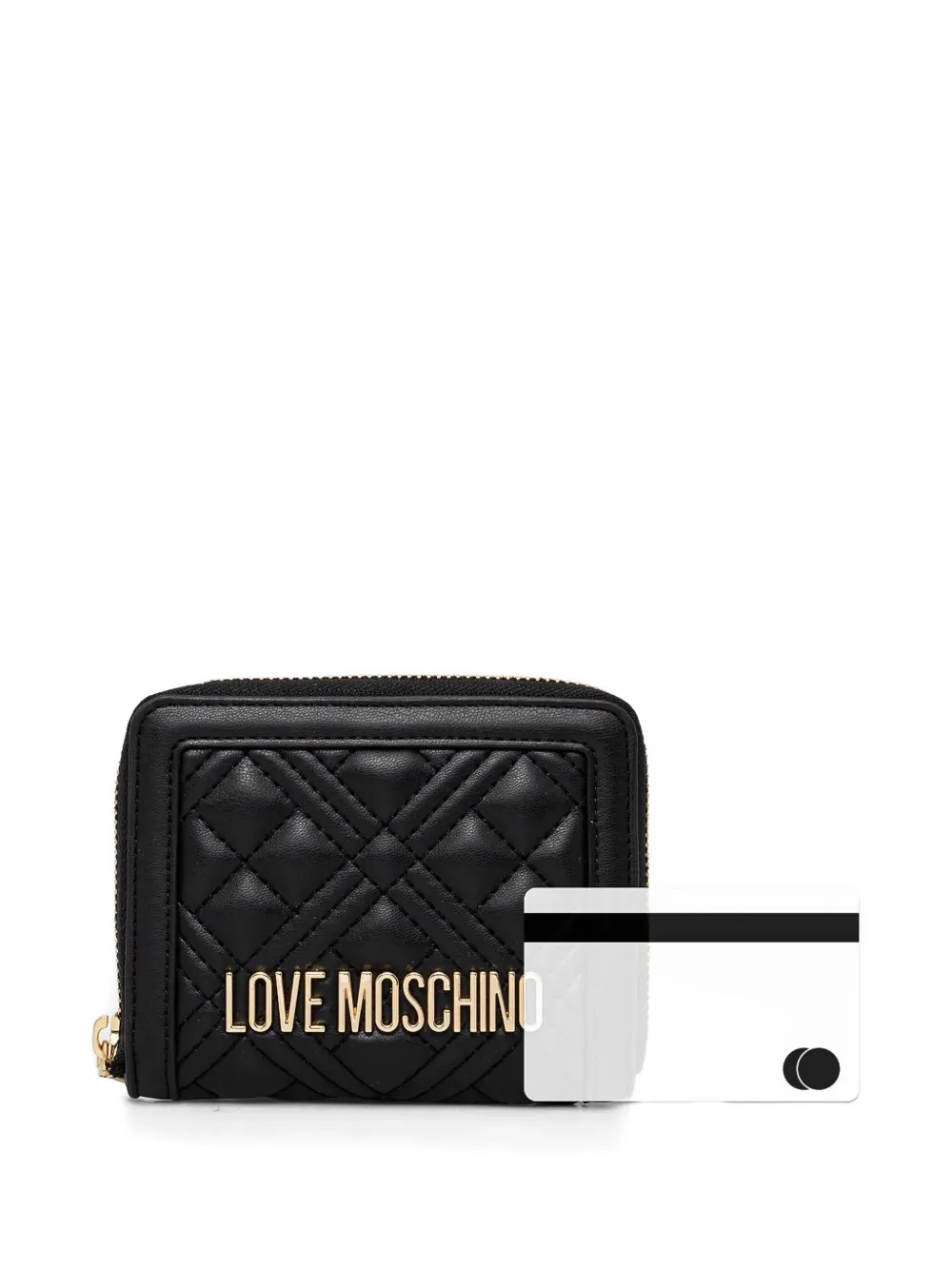 Love Moschino Portemonnee met logo Zwart