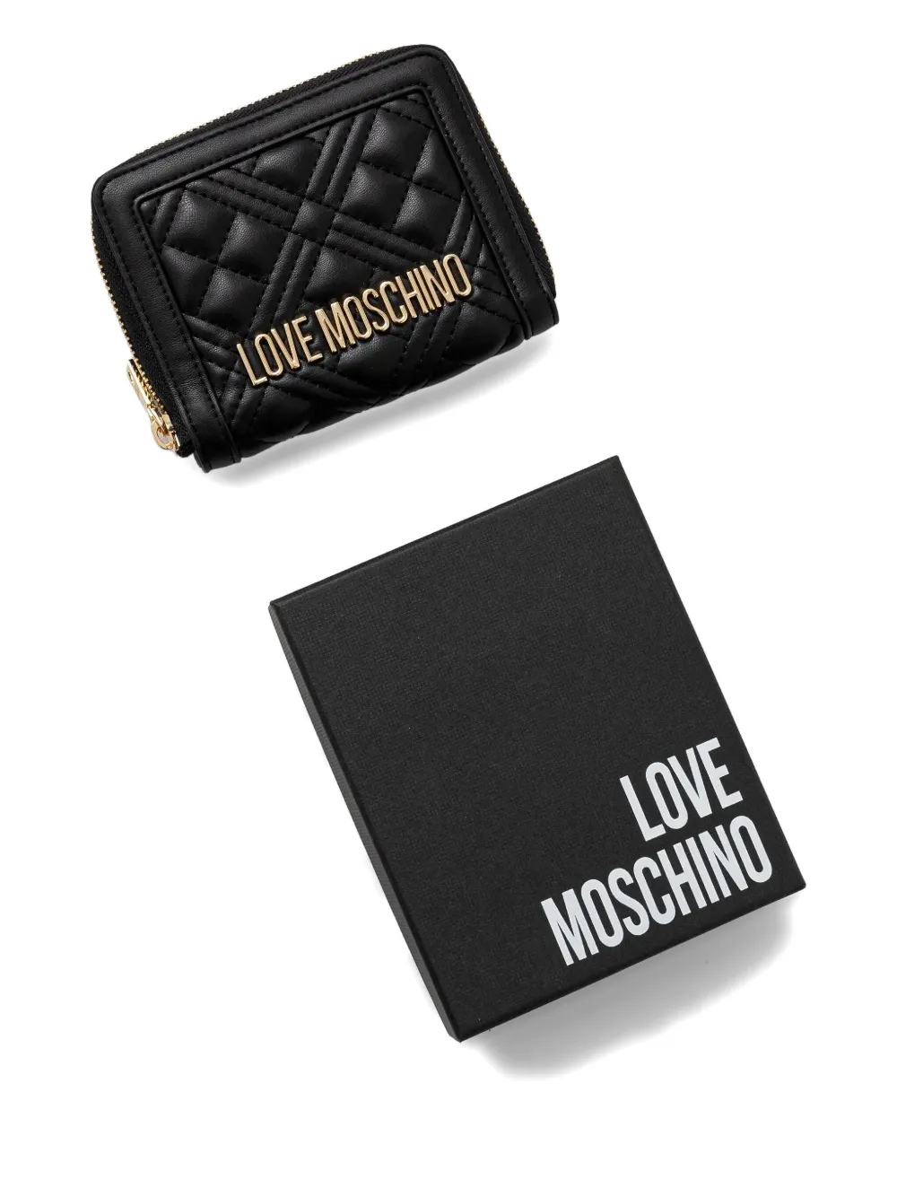 Love Moschino Portemonnee met logo Zwart