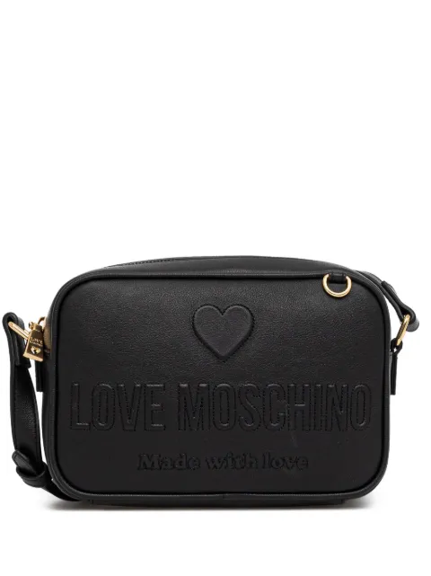 Love Moschino logo-embossed crossbody bag