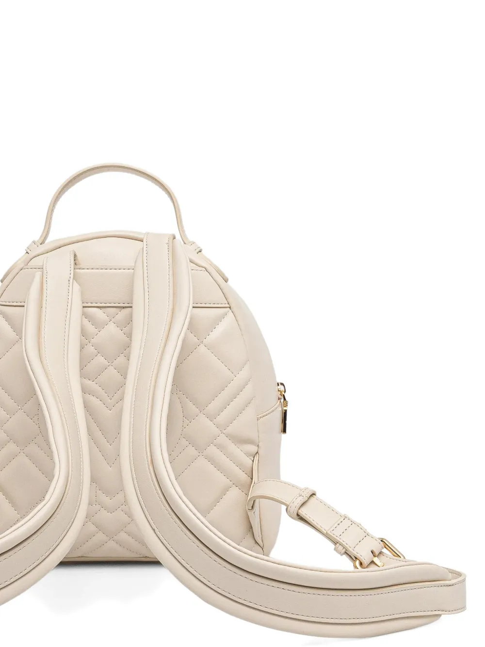 Love Moschino Gewatteerde rugzak Beige