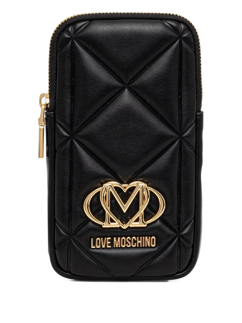 Love Moschino キルティング スマホケース - ブラック Love Moschino キルティング スマホケース - ブラック