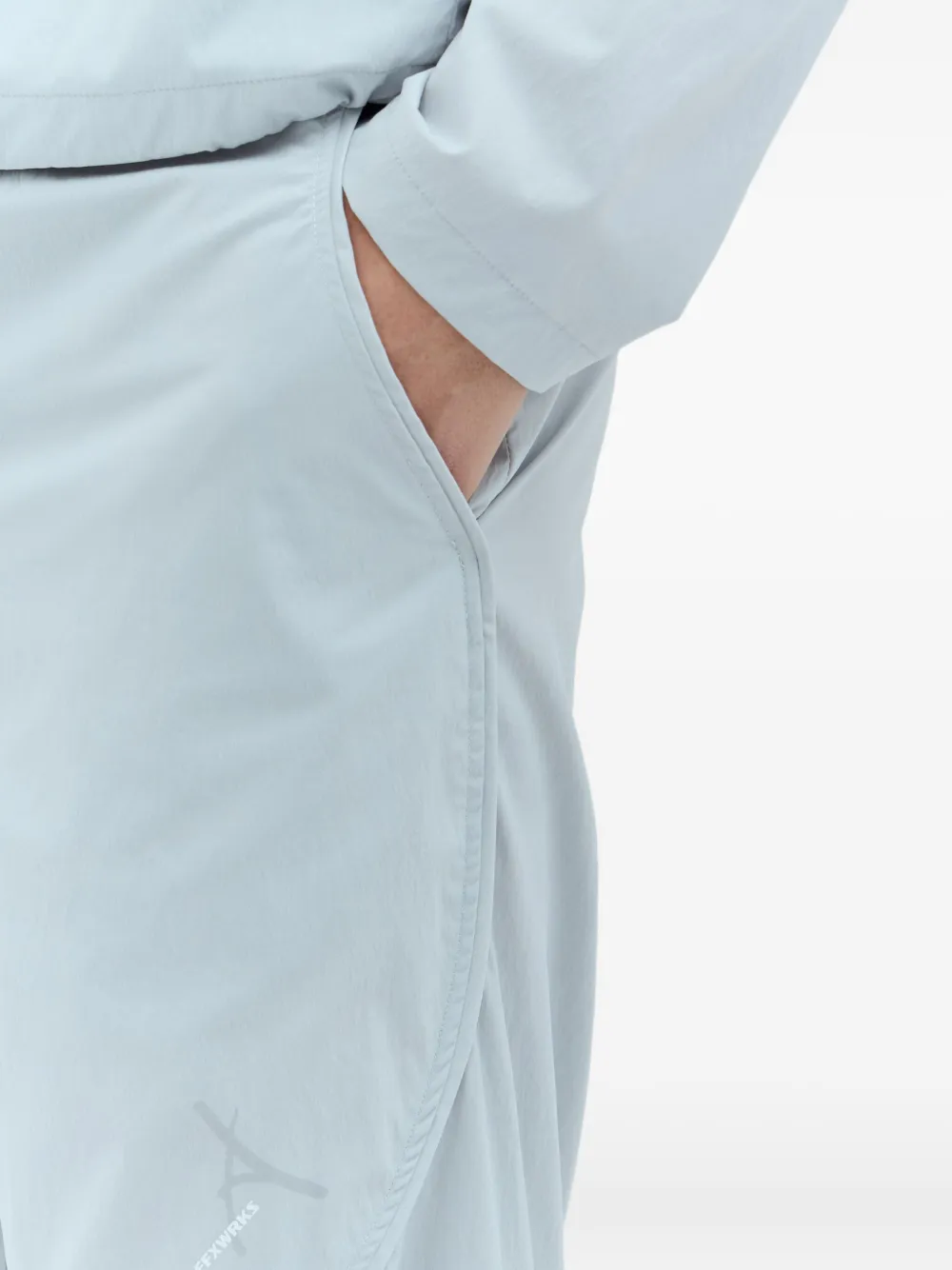 Affxwrks Drawstring-ankle Pants In Gray