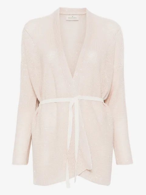 Bruno Manetti Cardigan mit Pailletten